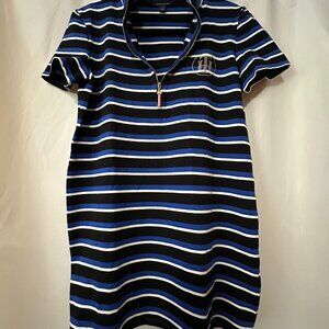 Tommy Hilfinger T-shirt dress striped navy blue and white women